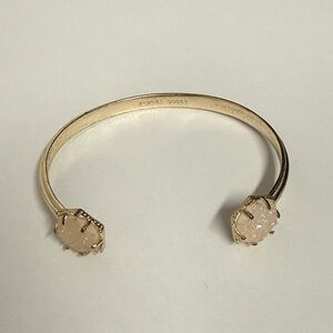 Kendra Scott Gold druzy Gold-Tone Open Cuff Bracelet